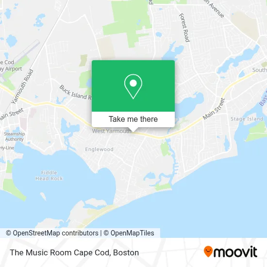 The Music Room Cape Cod map