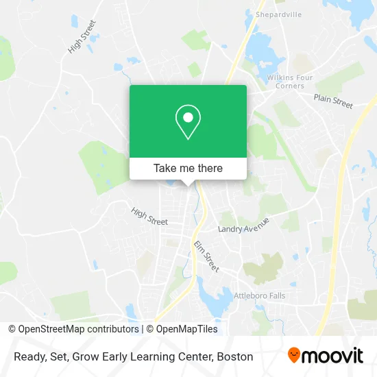 Ready, Set, Grow Early Learning Center map