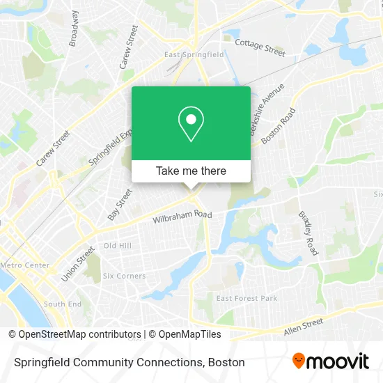 Springfield Community Connections map