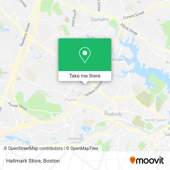 Hallmark Store map