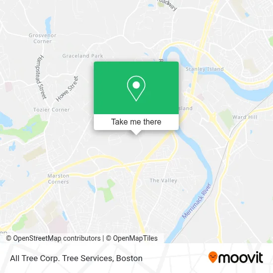 All Tree Corp. Tree Services map