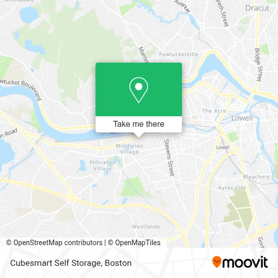 Cubesmart Self Storage map