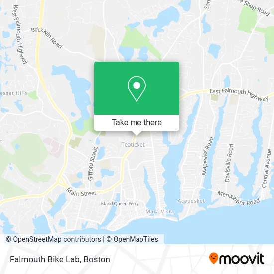 Falmouth Bike Lab map