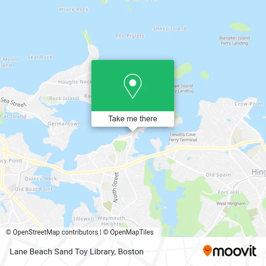 Lane Beach Sand Toy Library map