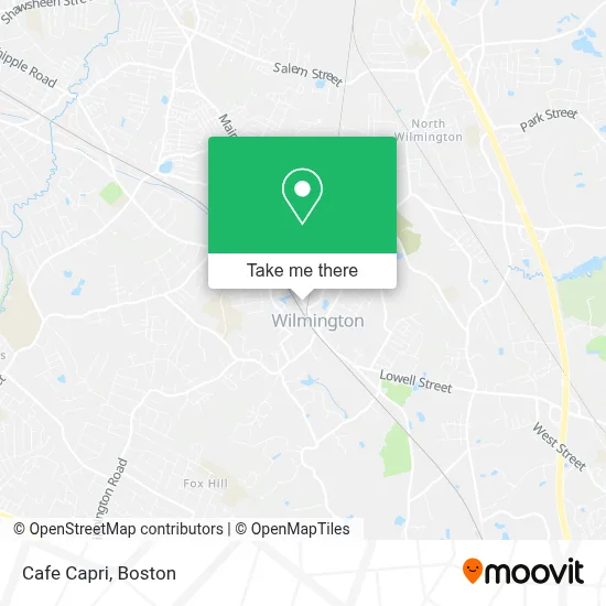 Cafe Capri map