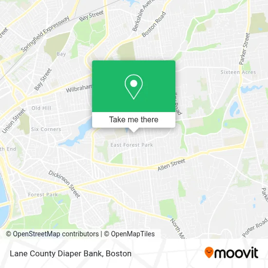 Lane County Diaper Bank map