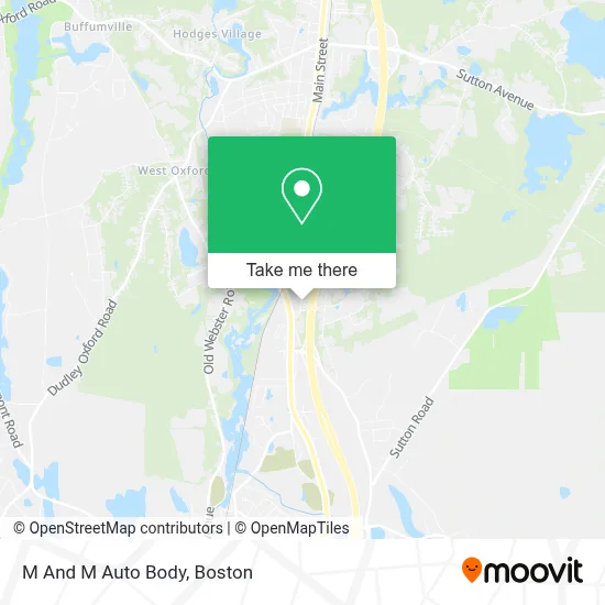 M And M Auto Body map