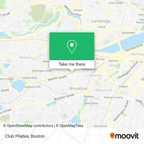 Club Pilates map