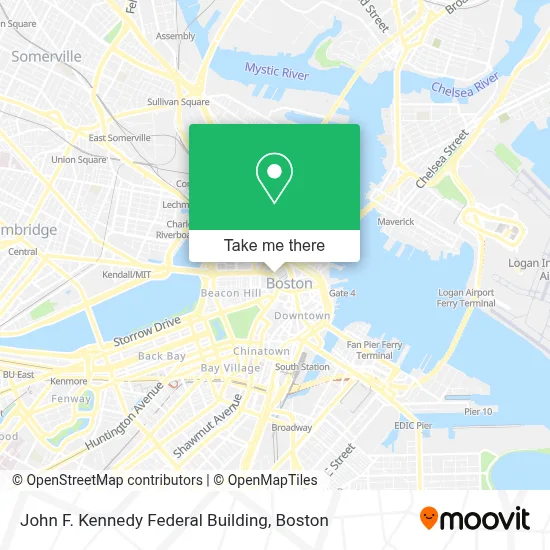 John F. Kennedy Federal Building map