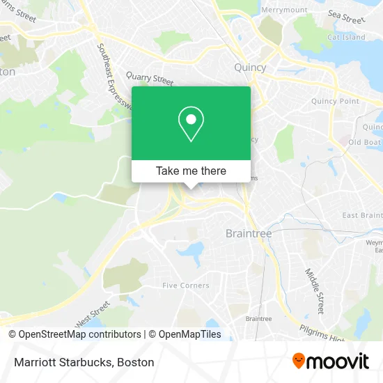 Marriott Starbucks map