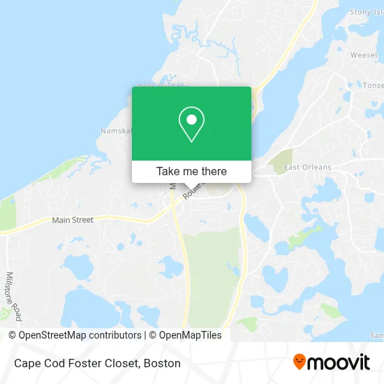 Cape Cod Foster Closet map