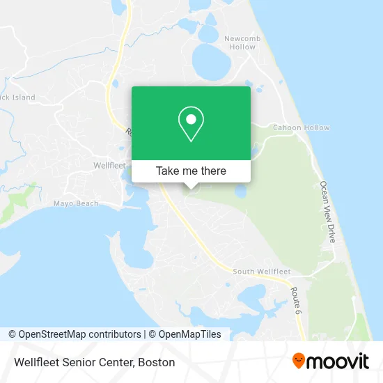 Wellfleet Senior Center map