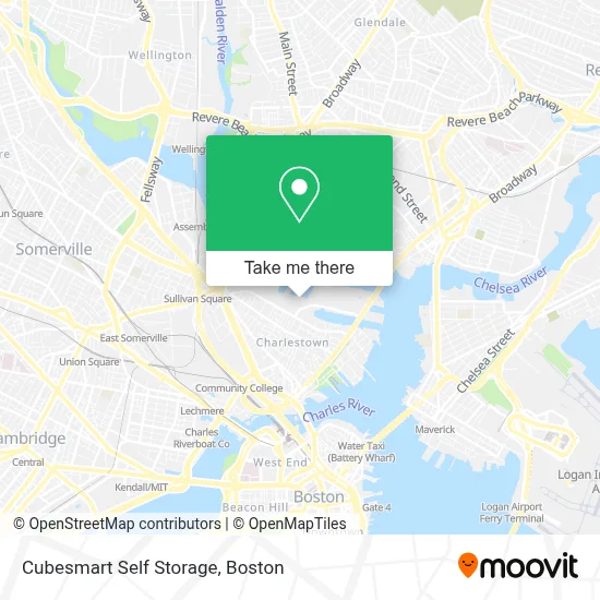 Cubesmart Self Storage map
