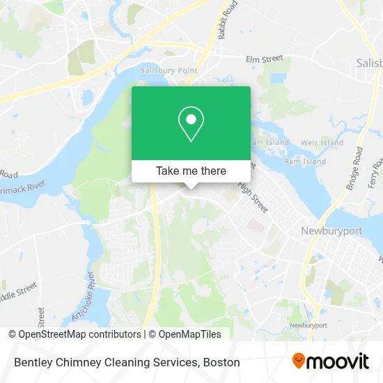 Bentley Chimney Cleaning Services map