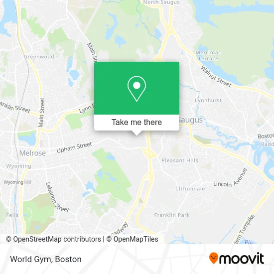 World Gym map