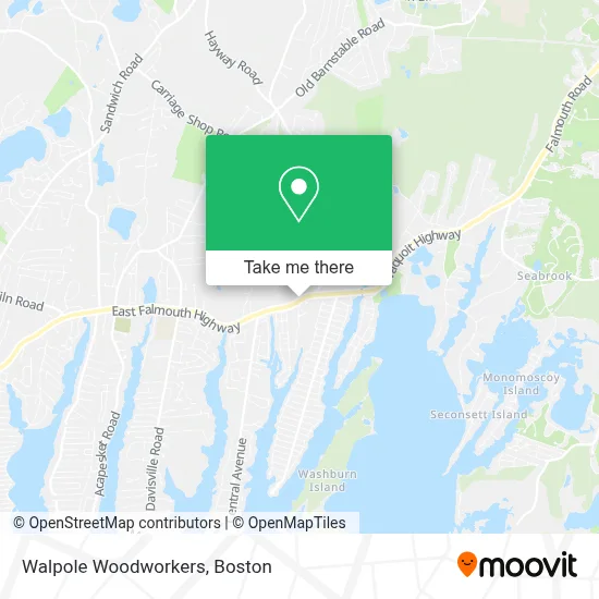 Walpole Woodworkers map