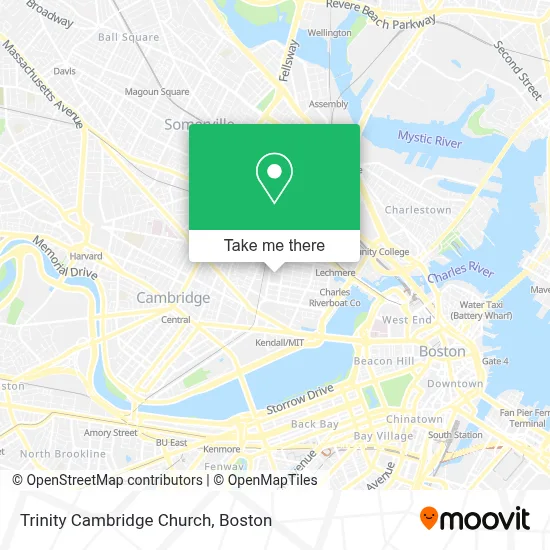 Trinity Cambridge Church map