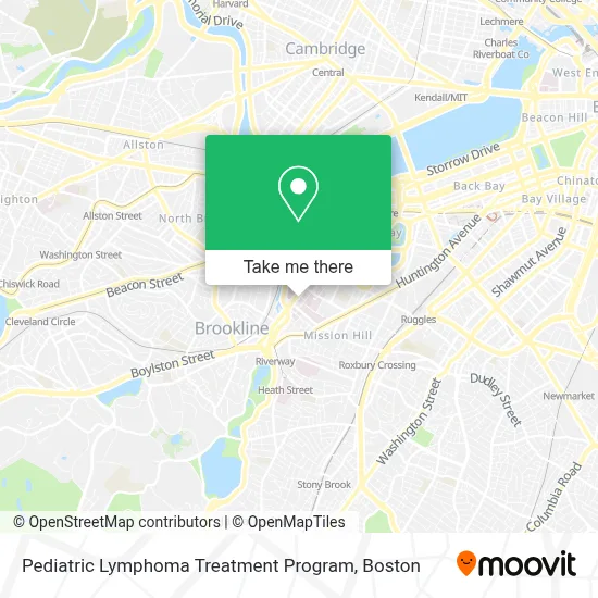 Pediatric Lymphoma Treatment Program map