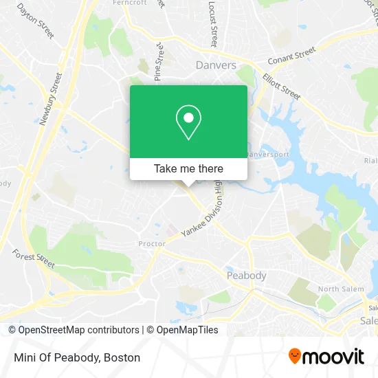Mini Of Peabody map