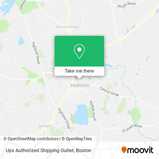 Ups Authorized Shipping Outlet map