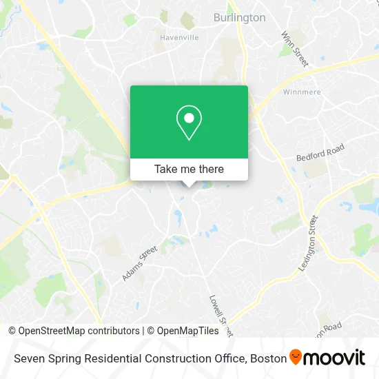 Seven Spring Residential Construction Office map