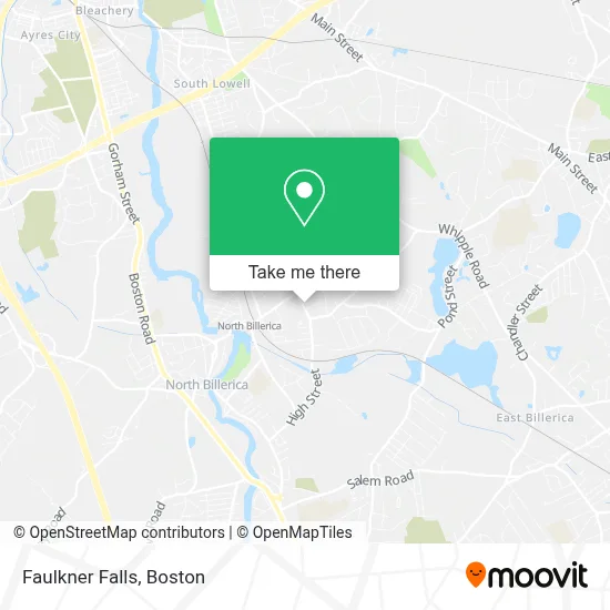 Faulkner Falls map
