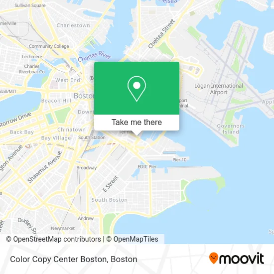 Color Copy Center Boston map
