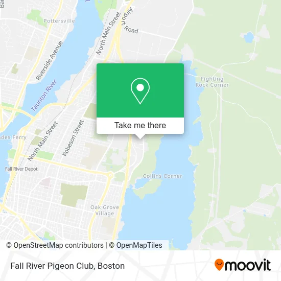 Fall River Pigeon Club map