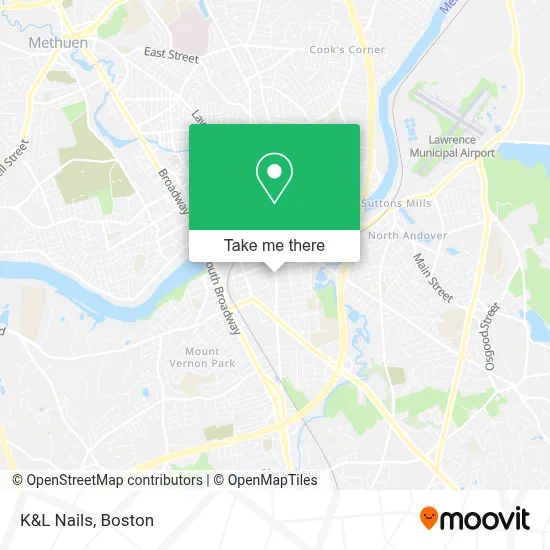 K&L Nails map