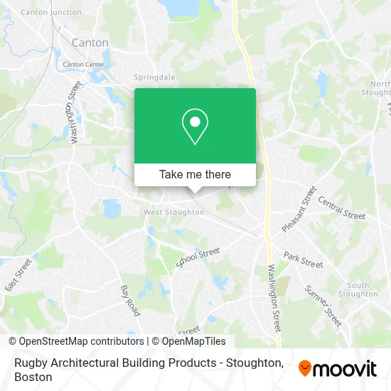 Rugby Architectural Building Products - Stoughton map