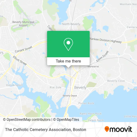 The Catholic Cemetery Association map