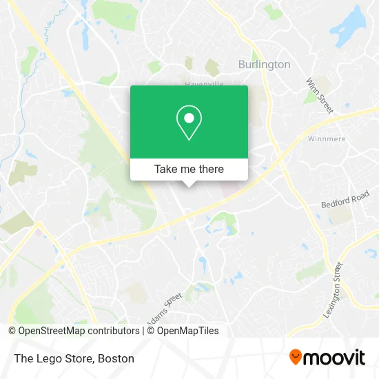The Lego Store map