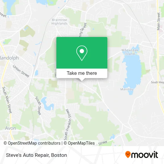 Steve's Auto Repair map