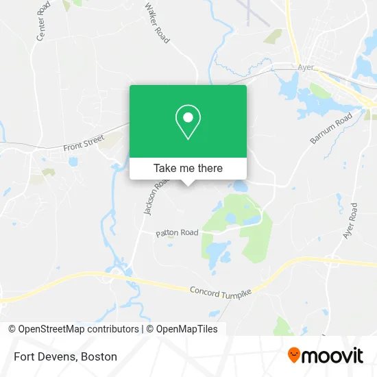 Fort Devens map