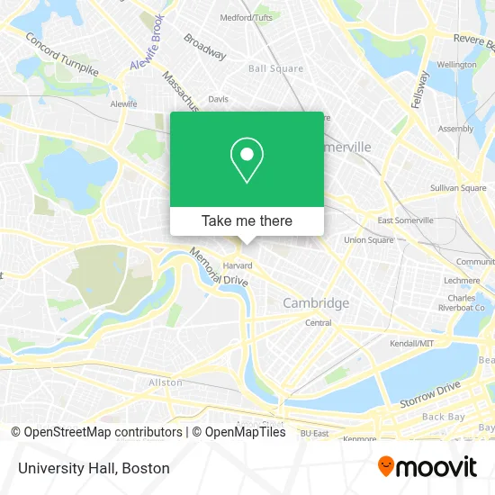 University Hall map