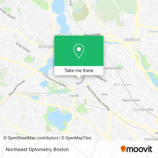 Northeast Optometry map