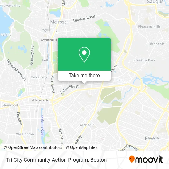Tri-City Community Action Program map
