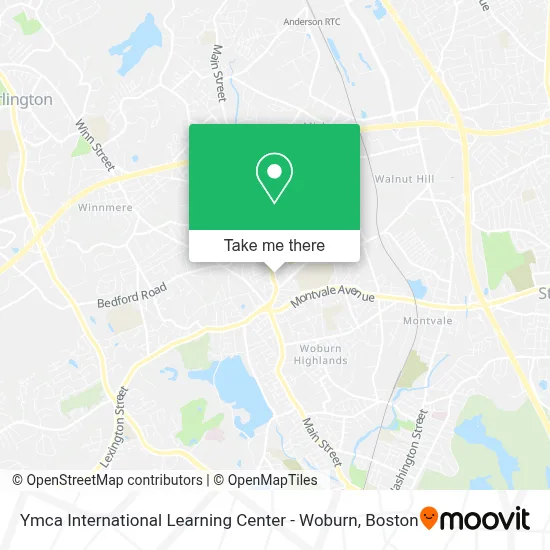 Ymca International Learning Center - Woburn map
