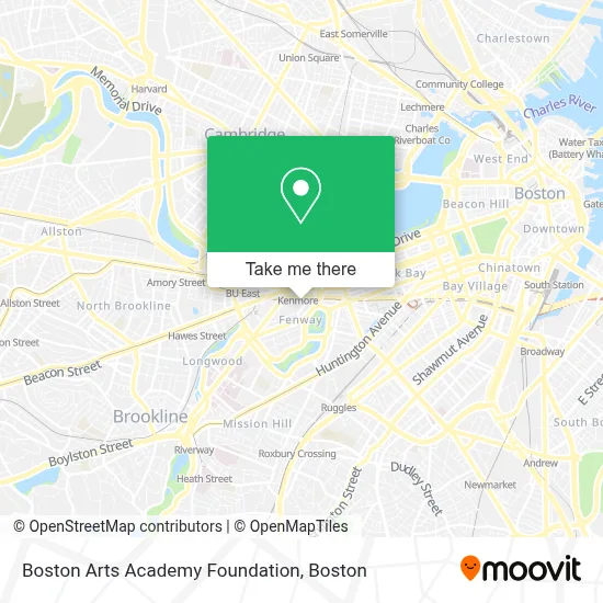 Boston Arts Academy Foundation map