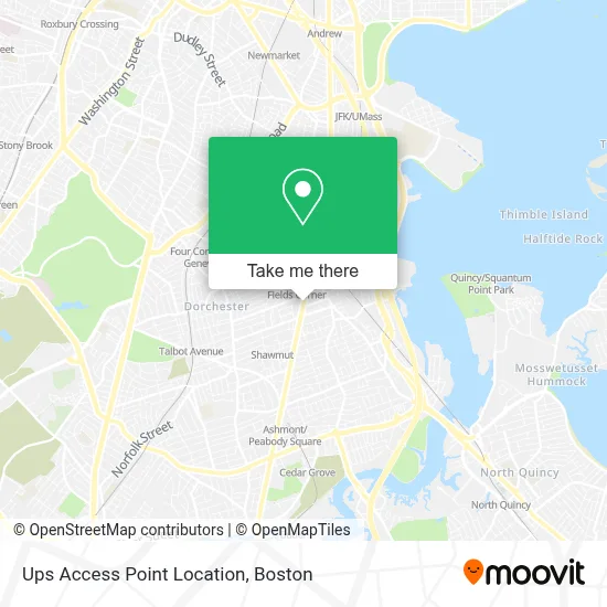 Ups Access Point Location map