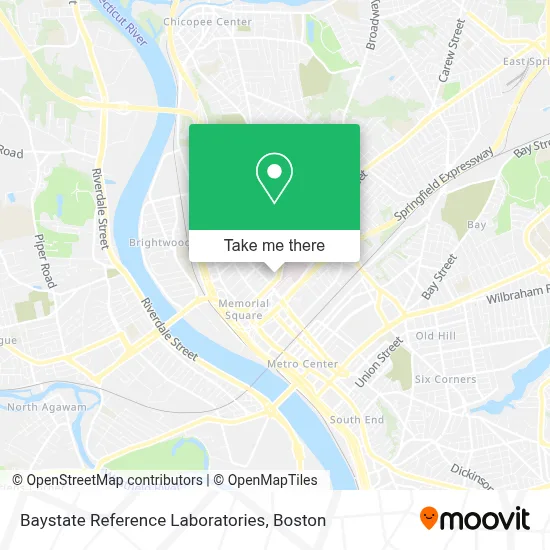 Baystate Reference Laboratories map