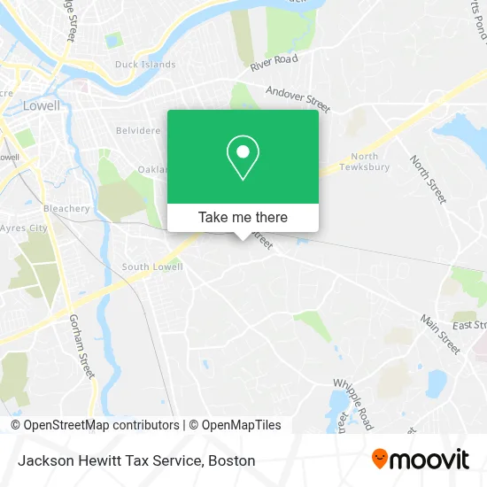 Jackson Hewitt Tax Service map
