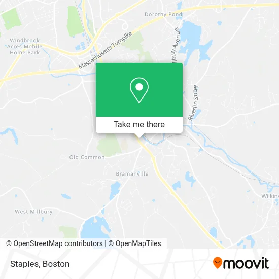 Staples map
