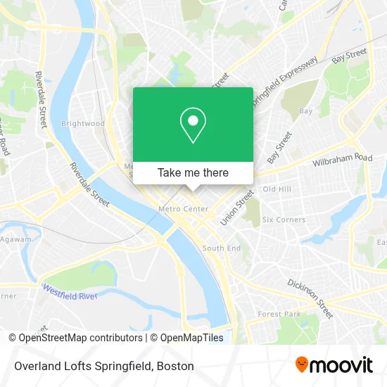 Overland Lofts Springfield map