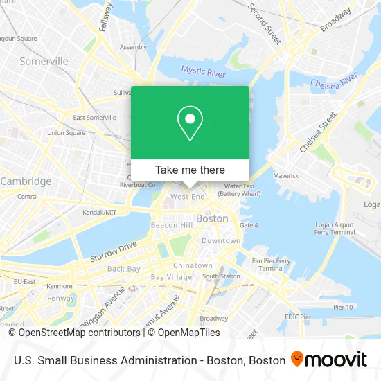 U.S. Small Business Administration - Boston map