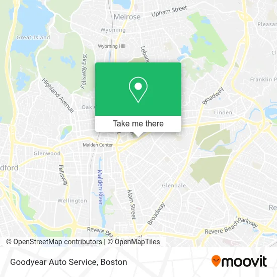 Goodyear Auto Service map