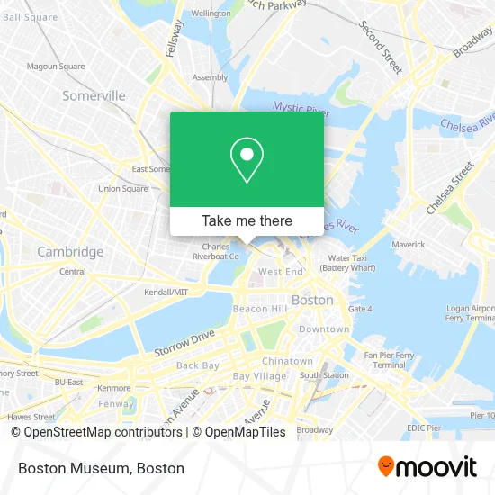 Boston Museum map