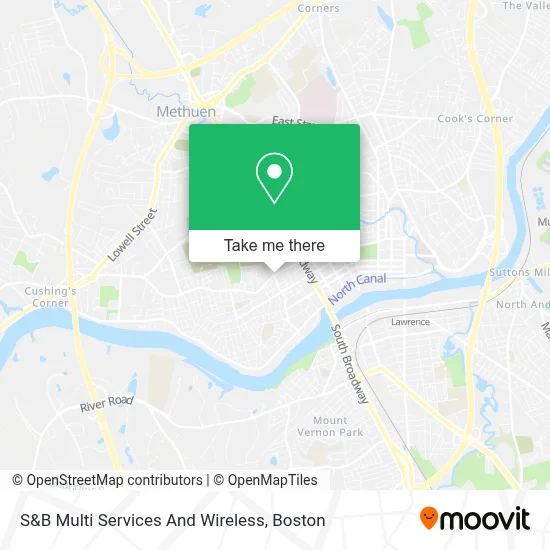 S&B Multi Services And Wireless map