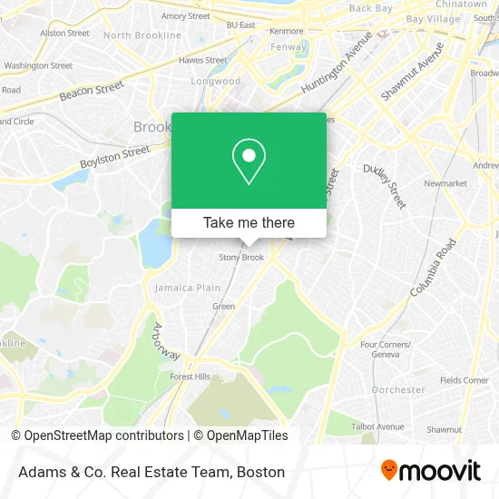 Adams & Co. Real Estate Team map