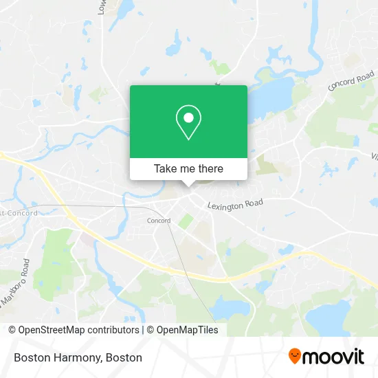 Boston Harmony map